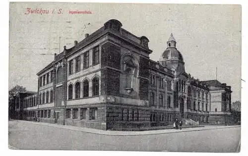 [Ansichtskarte] 0-9540 ZWICKAU, Ingenieurschule, 1921. 