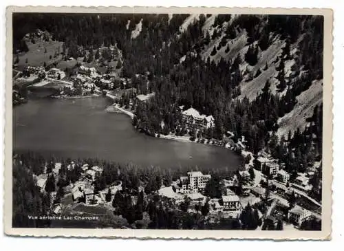 [Ansichtskarte] CH 1938 ORSIERES - CHAMPEX LAC, Luftaufnahme, 1938. 