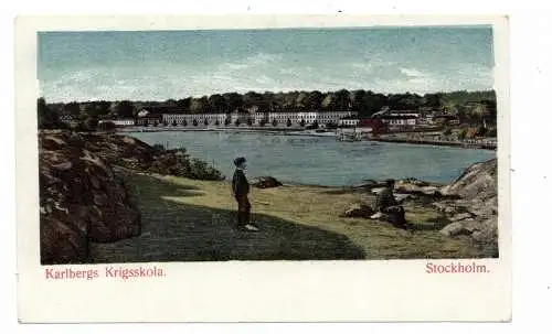 [Ansichtskarte] S 10000 STOCKHOM, Karlbergs Krigsskola, ca. 1900. 