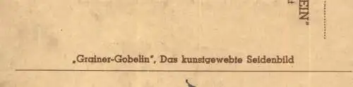 [Ansichtskarte] A 4801 TRAUNKIRCHEN, "Die besten Grüße...", in Seide gewebt / silk woven. 