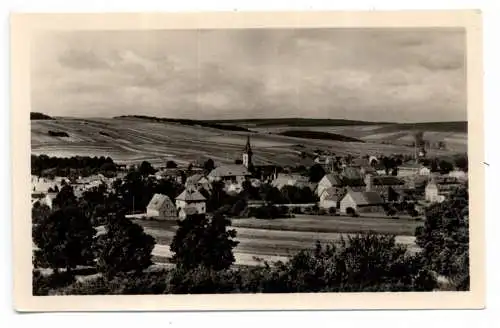 [Ansichtskarte] 0-5620 WORBIS / Eichsfeld, Blick über den Ort, 1956. 