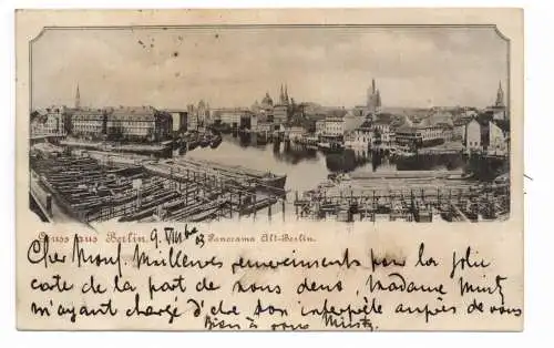 [Ansichtskarte] 1000 BERLIN, Panorama Alt - Berlin, 1903. 