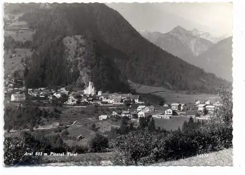 [Ansichtskarte] A 6471 ARZL Pitztal, Blick über den Ort, 1967. 