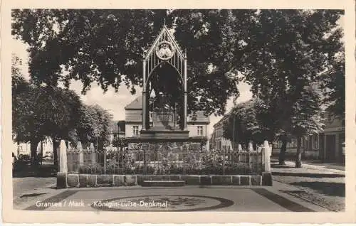[Ansichtskarte] 0-1430 GRANSEE, Königin Luise Denkmal, Verlag Schöning - Lübeck. 