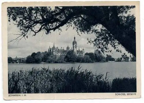 [Ansichtskarte] 0-2750 SCHWERIN, Schloss, Seeseite. 