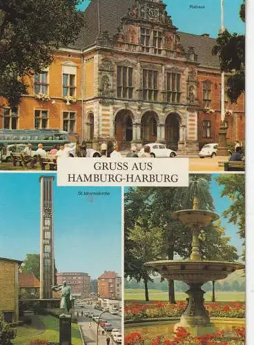 [Ansichtskarte] 2000 HAMBURG - HARBURG, Gruss aus..., VW - Käfer. 