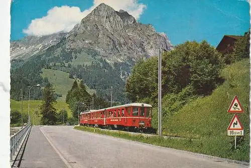 [Ansichtskarte] EISENBAHN / RAILWAY - Luzern - Stans - Engelberg - Bahn, Bahnhof Engelberg. 