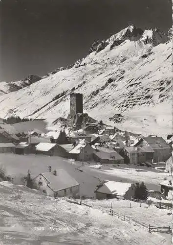 [Ansichtskarte] CH 6493 HOSPENTAL UR im Schnee, 1952. 