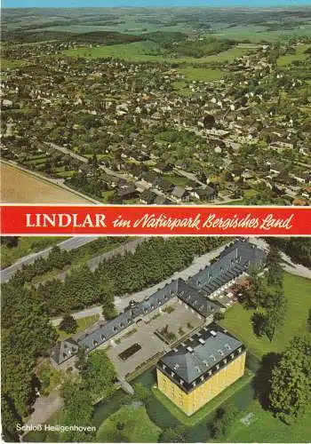 [Ansichtskarte] 5253 LINDLAR, Ort & Schloß Heiligenhoven, Luftaufnahmen. 