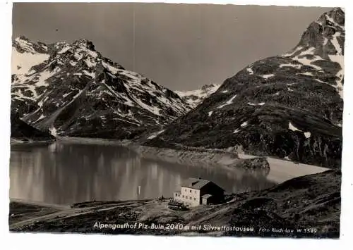 [Ansichtskarte] A 6793 GASCHURN, Alpengasthof Piz Buin, Silvrettastausee, 1959. 