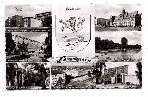 [Ansichtskarte] 5090 LEVERKUSEN, Kölner Strasse, Duisberg - Bad, Sparkasse.....1962. 