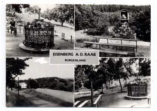 [Ansichtskarte] A 7474 DEUTSCH SCHÜTZEN - EISENBERG, Rasenkreuz, Dorfansicht. 