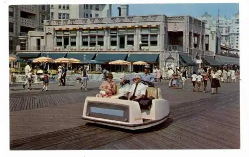 [Ansichtskarte] USA - NEW JERSEY - ATLANTIC CITY, Rolling Chairs, Elektro - Wagen. 