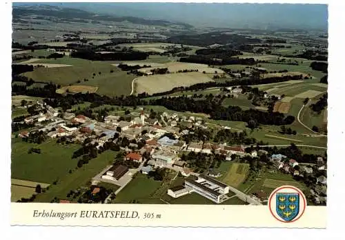 [Ansichtskarte] A 3324 EURATSFELD, Luftaufnahme, Stadtwappen. 