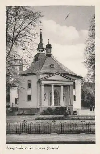 [Ansichtskarte] 5060 BERGISCH GLADBACH, Evangelische Kirche, 1953. 