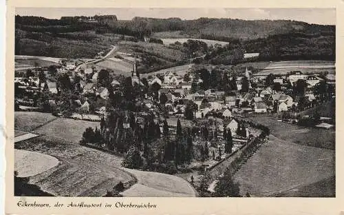 [Ansichtskarte] 5275 BERGNEUSTADT - WIEDENEST, Blick auf den Ort, 1951. 