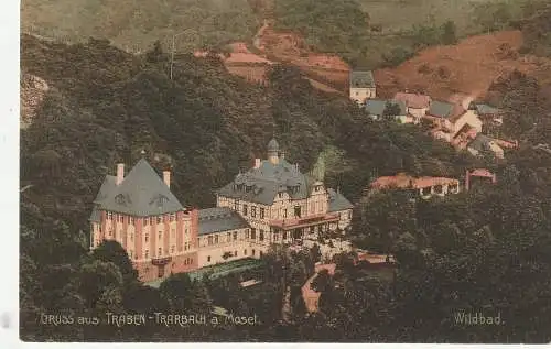 [Ansichtskarte] 5580 TRABEN - TRARBACH, Wildbad, coloriert, 1910. 