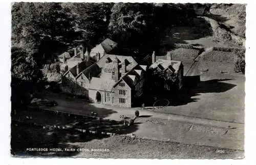 [Ansichtskarte] ENGLAND - DEVON - BEDEFORD, Fairy Cross, Portledge Hotel, airview, 1963. 