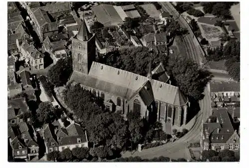 [Ansichtskarte] ZUID - HOLLAND - NOORDWIK BINNEN, N.H. Kerk, Luchtopname. 