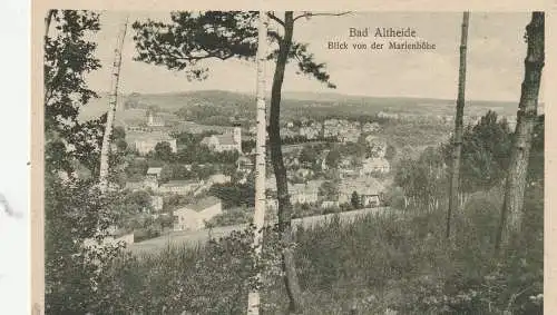 [Ansichtskarte] NIEDER - SCHLESIEN - BAD ALTHEIDE / POLANICA ZDROJ, Blick von der Marienhöhe. 