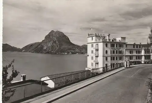 [Ansichtskarte] CH 6976 LUGANO - CASTAGNOLA TI, Hotel Müller, Tankstelle / Petrol Station. 