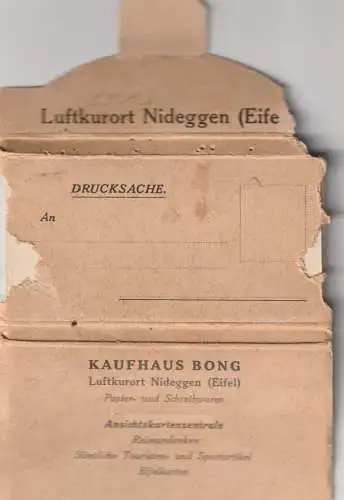 [Ansichtskarte] 5168 NIDEGGEN, Kleinbild - Leporello , 15 Bilder, Verlag Kaufhaus Bong. 