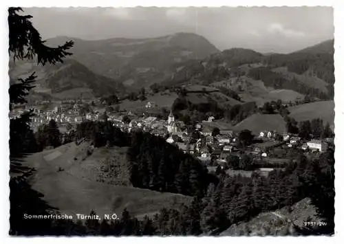 [Ansichtskarte] A 3184 TÜRNITZ, Blick über den Ort. 