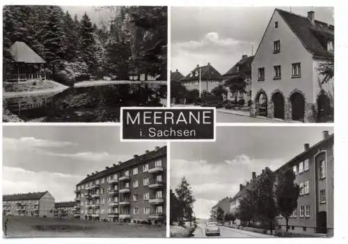 [Ansichtskarte] 0-9612 MEERANE, Mehrbild - AK, 1976. 