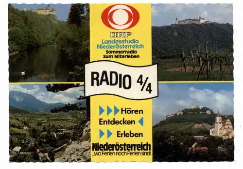 [Ansichtskarte] MUSIK - RADIO ORF RADIO 4/4 Niederösterreich. 