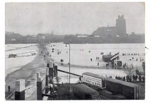 [Ansichtskarte] ZUID - HOLLAND - DORDRECHT bevroren, Reclame Kaart Hiensch, 1931. 