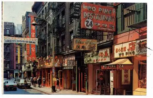 [Ansichtskarte] USA - NEW YORK, Chinatown Pell street. 