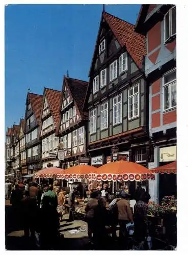 [Ansichtskarte] 3100 CELLE, Wochenmarkt, Fussgängerviertel. 