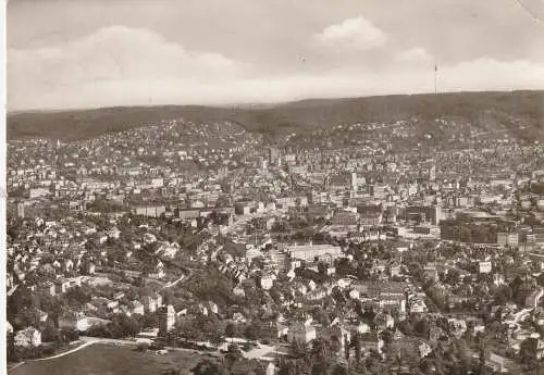 [Ansichtskarte] 7000 STUTTGART, Luftaufnahme, 1961. 