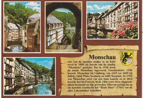 [Ansichtskarte] 5108 MONSCHAU, Chronik - AK. 