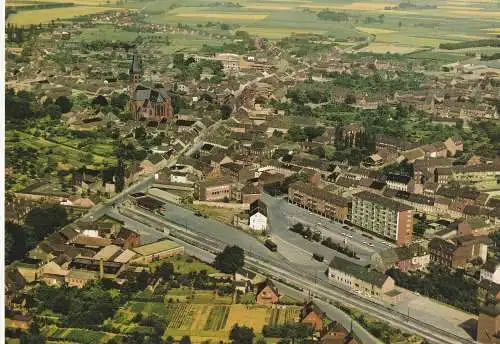 [Ansichtskarte] 4152 ST. TÖNIS, Bahnhof und Umgebung, Luftaufnahme. 