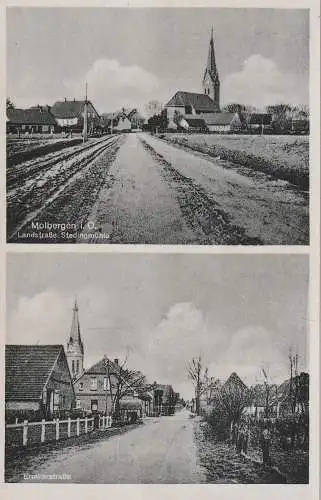 [Ansichtskarte] 4599 MOLBERGEN (Cloppenburg), Ermkerstrasse / Landstrasse Stedingmühle. 