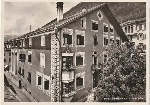 [Ansichtskarte] CH 7504 PONTRESINA GR, Engadinerhaus. 