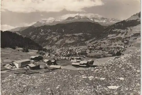 [Ansichtskarte] CH 7250 KLOSTERS GR und Klosters - Selfranga mit Madrisahörnern, 1952. 