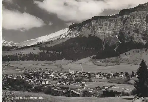 [Ansichtskarte] CH 7017 FLIMS GR und Flimserstein, 1963. 