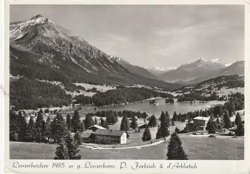 [Ansichtskarte] CH 7078 LENZERHEIDE GR gegen Lenzerhorn mit Piz Forbisch & d'Arblatsch. 