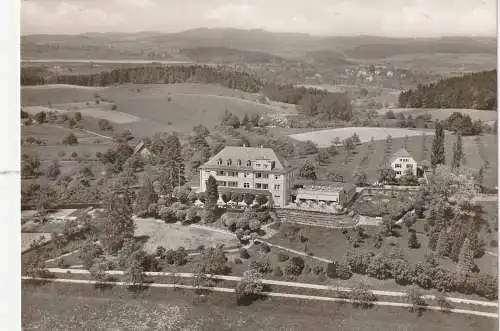 [Ansichtskarte] 7770 ÜBERLINGEN, Kurhotel St. Leonhard, Luftaufnahme, 1955. 