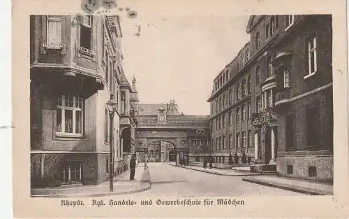 [Ansichtskarte] 4050 MÖNCHENGLADBACH - RHEYDT, Königliche Handels- und Gewerbeschule für Mädchen, 1923. 