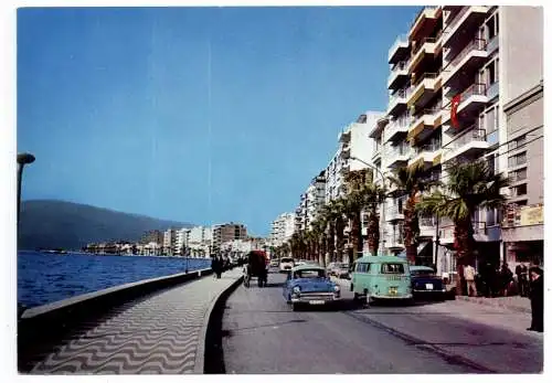 [Ansichtskarte] TR 35000 IZMIR, Kordon Harbour, OPEL OLYMPIA. 