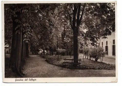 [Ansichtskarte] I 33100 UDINE, Reale Educandato Femminile "UCCELLIS", Giardino, 1939. 