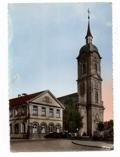 [Ansichtskarte] F 67100 REICHSHOFFEN, L'Eglise et la Mairie, 1959, CIM - Macon. 