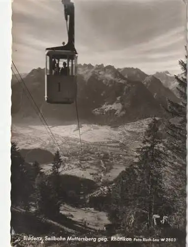 [Ansichtskarte] A 6700 BLUDENZ, Seilbahn Muttersberg, 1959. 