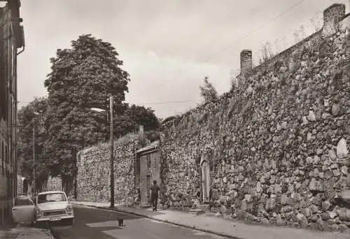 [Ansichtskarte] 0-1430 GRANSEE, An der Stadtmauer, Trabbi, 1974. 