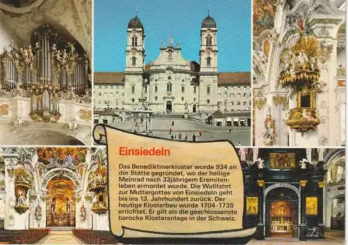 [Ansichtskarte] CH 8840 EINSIEDELN SZ, Chronik AK. 