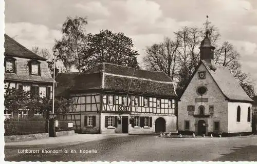 [Ansichtskarte] 5340 BAD HONNEF - RHÖNDORF, Gaststätte "Zur alten Kapelle", Kapelle, Tempo Verlag Bonn. 