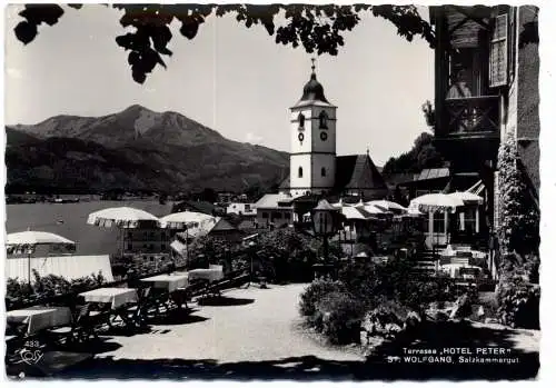 [Ansichtskarte] A 5360 ST. WOLFGANG, Hotel Peter, Terrasse, 196.. 